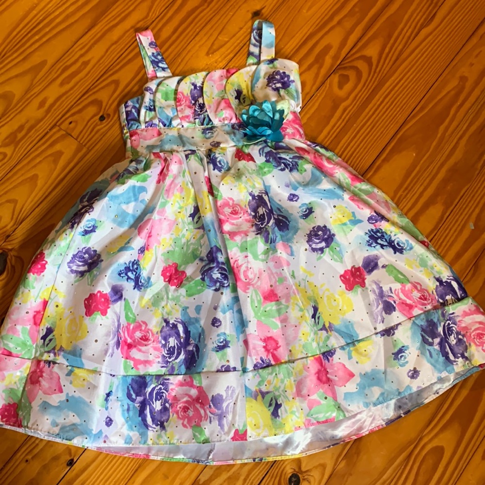 Girls size 8 Floral Dress